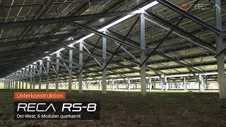 1.8MW OstWest: Errichtung Freiflächen Photovoltaikanlage | Reca RS8 Unterkonstruktion