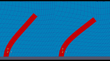 2D flexible structure FSI simulation with and without gravity