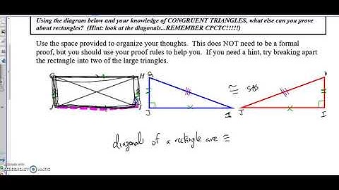 Proving Rectangle and Rhombus Rules Video