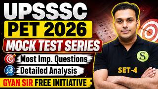 UPSSSC PET 2026 Best Mock Test Series #4 | Most Important Questions Practice Set | GYAN SIR BATCH screenshot 4