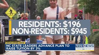 NC State leaders advance plan to raise tuition by 3%