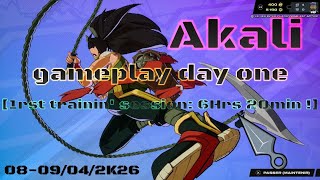 2XKO - Akali gameplay day one [more than 6Hrs of training !] A-W-E-S-O-M-E 🔥
