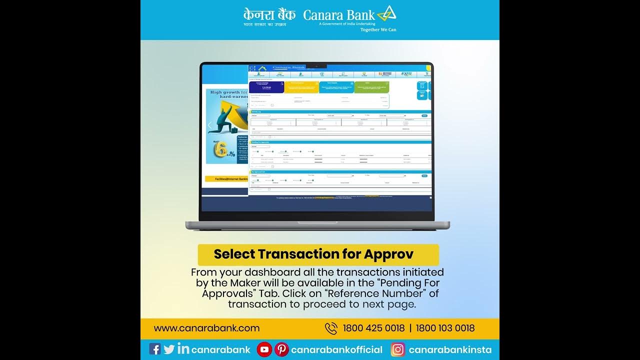 How To Generate Transaction Password In Canara Bank Corporate Net Banking