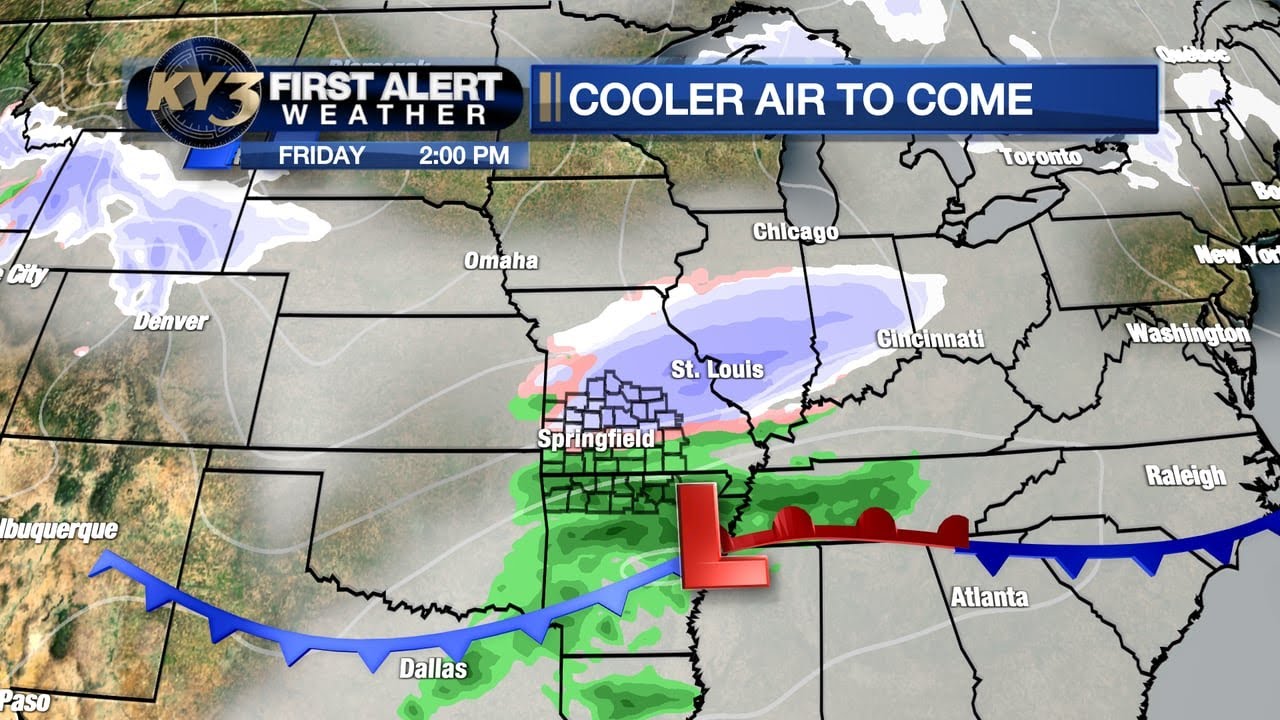 Rain and some snow possible Friday - YouTube