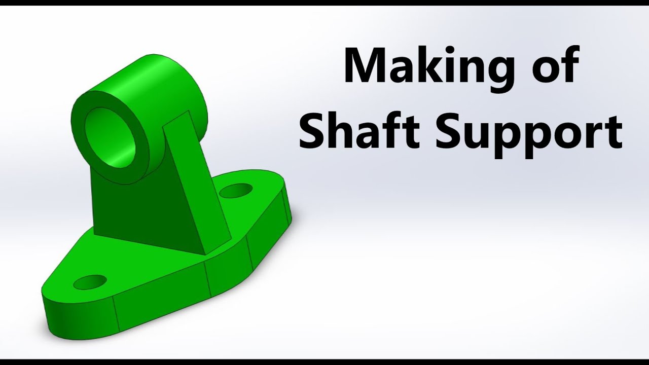 Shaft support. Shaft support CAD. Camshaft support tube.