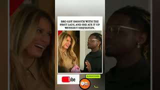 😏👀 Bro got smooth with the First Lady — and she ATE IT UP without hesitation.#Shorts'