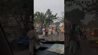 The Procession Is Going To The Church, And On The Way, Saint Sebastian Is Decorated With Lanterns.