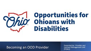 Becoming an OOD Provider
