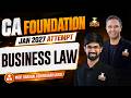 CA Foundation | Business Law | Introduction Lec 1 | Jan 27 | Prof. Harshal sir (AIR-2)