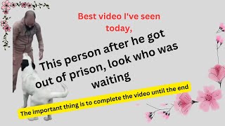 Best video I've seen today,This person after he got out of prison, look who was waiting