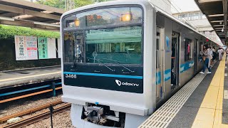 小田急3000形3486F 各駅停車藤沢行き　藤沢本町駅発車