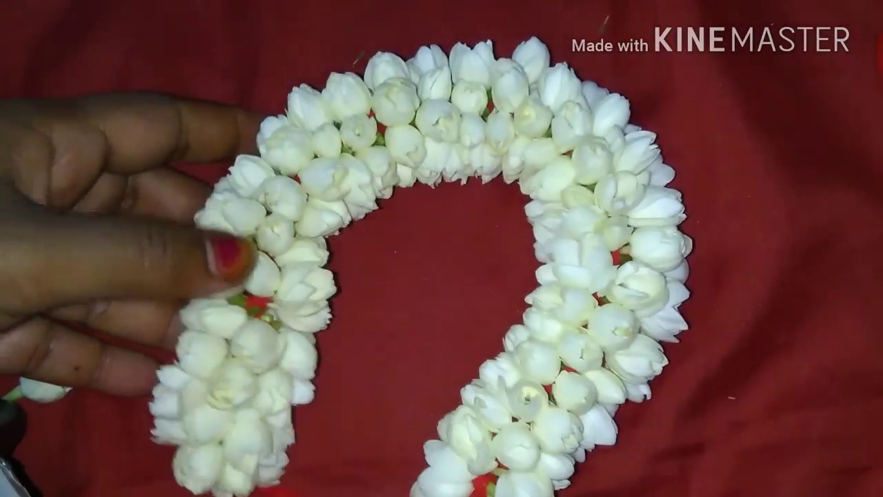 How to tie flowers in two different ways /பூ கட்டுவது எப்படி flower