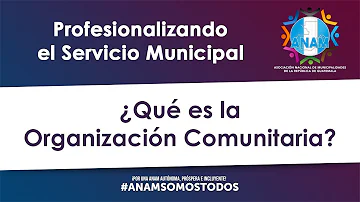 ¿Cuál es la función de una organización comunitaria?