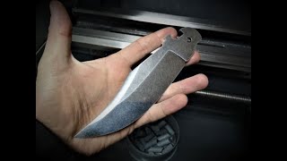 Галтовка клинка М390 (Stonewash)