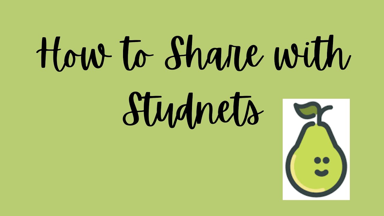 How Do I Share Pear Deck With Students?