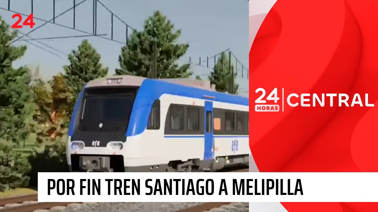 Comienzan trabajos de ejecución en tren Santiago-Melipilla | 24 Horas TVN Chile