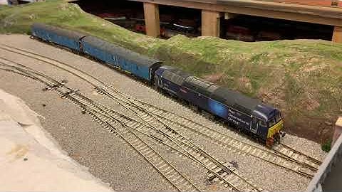 Badgers Cross ultra modern image OO gauge model railway. DCC Sound.
