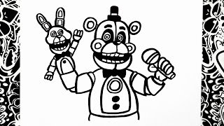 como dibujar a funtime freddy | how to draw funtime freddy | five nights at  freddy's sister location - YouTube