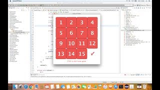 Developing a 15 Puzzle - Game of Fifteen in Java 8 with Eclipse screenshot 3