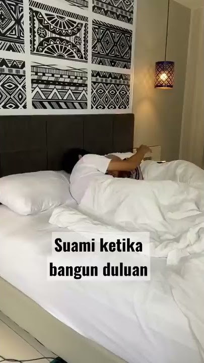 SUAMI VS ISTRI SAAT BANGUN TIDUR 😁 #short