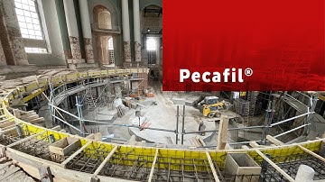 Curved beam formwork with Pecafil® Easy to install!