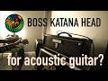 KATANA for ACOUSTIC? Built in 5 inch speaker test