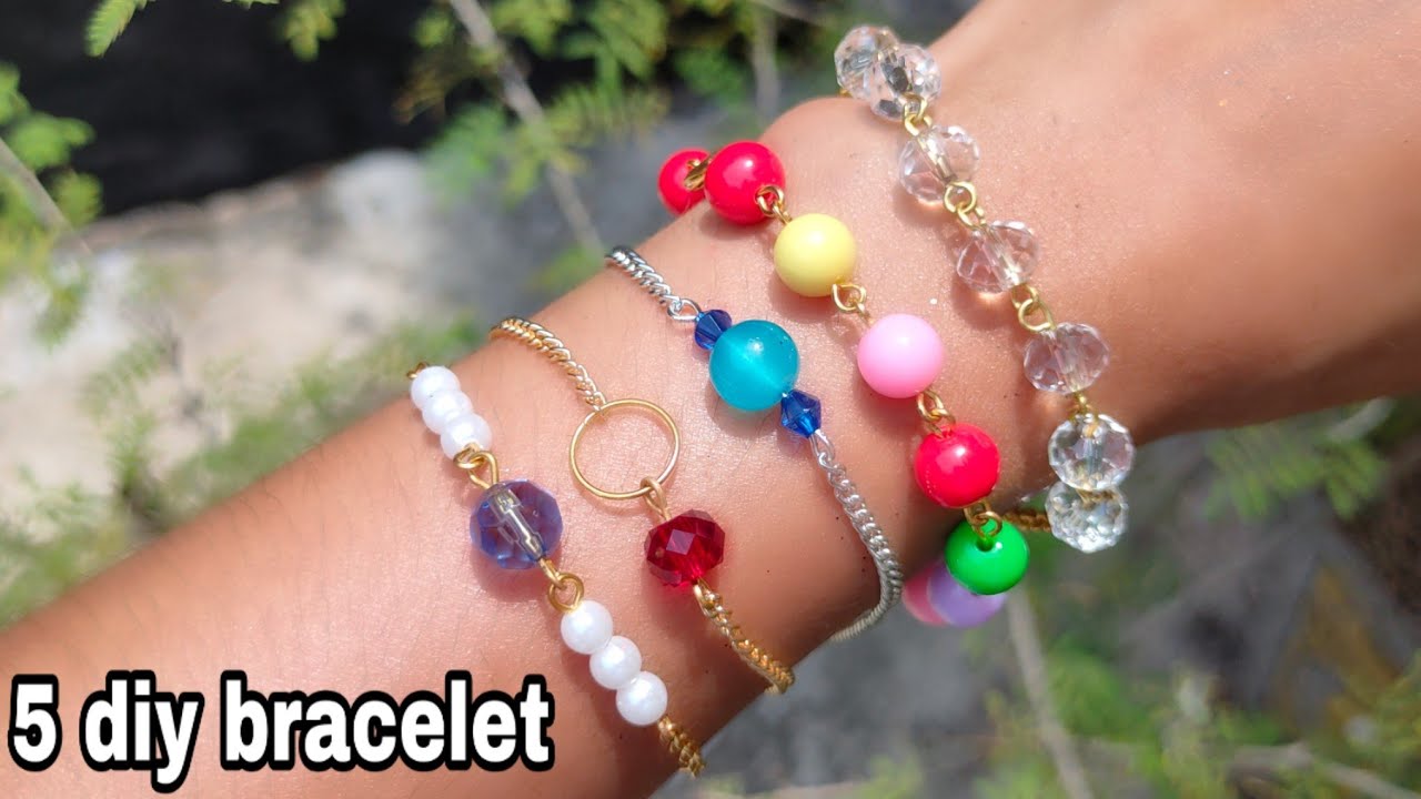 DIY fashion bracelet ideas. 5 easy DIY bracelet projects. YouTube