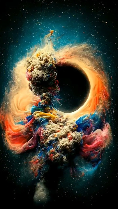 The black hole pulls the beauty inside it🌑♥️