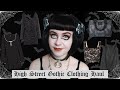High street gothic clothing haul  try on  hm primark quiz  loungefly  goth dresses top  bag