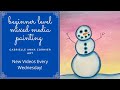 How to Paint a Simple Snowman | Beginner Level Project