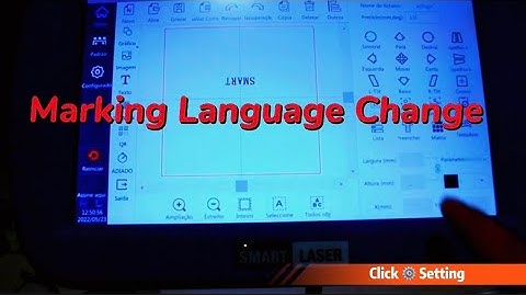 How to Change Language For Flying Laser Marking Machine