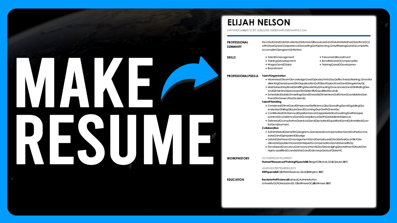 How to Make a Resume (How to Make the Perfect Resume) - YouTube