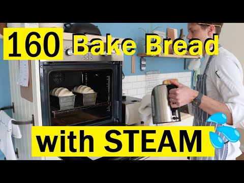 Baking bread with steam