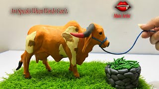 How To Make A Cow With Polymer Clay Easy Clay Animal Tutorial