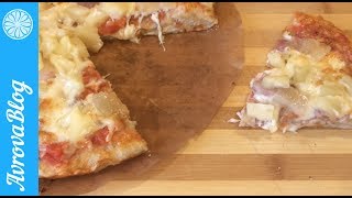 Гавайская пицца с беконом и ананасом (бекон можно заменить на ветчину) Гавайская пицца с беконом и ананасом (бекон можно заменить на ветчину)
