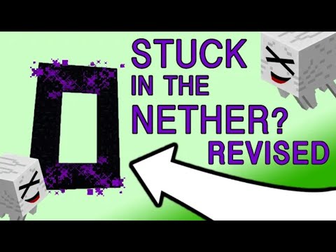 3 ways to exit from nether if portal is broken  (without dieing )| fully explain