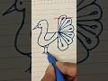 Easy Peacock Drawing By The Unexplored Talent #trending #shortsfeed #shorts #short #viralshorts #art