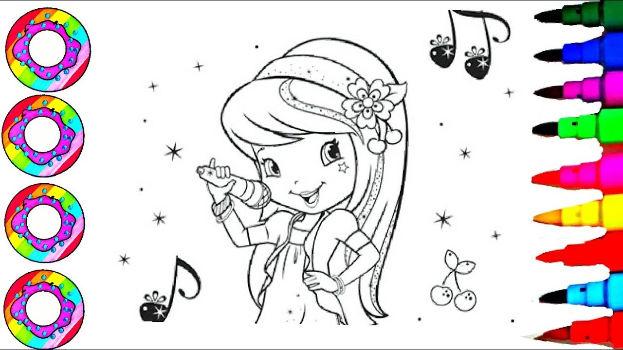 cherry jam strawberry shortcake coloring pages