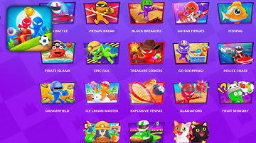 Stickman Party Random MINIGAMES | Funny MiniGames, 1 2 3 4 | Gameplay Walkthrough Part 122