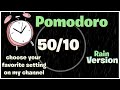50 10 pomodoro technique study timer   rain version   10 hours