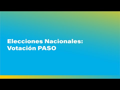 13-08-2023 | ELECCIONES NACIONALES: VOTACIÓN PASO