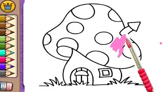 Barbie House Drawing Drawing And Coloring, Panting ,Kids Tutorial