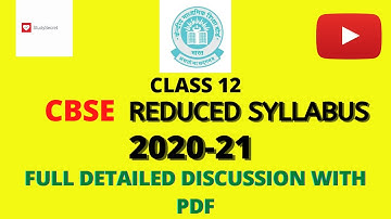 CBSE Revised/Reduced Syllabus Biology 2020-21[Updated||Deleted syllabus for class 12 students study