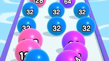 Ball run 2048 # walkthrough all levels game iOS android Level 7