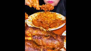 ASMR EATING SPICY CHICKEN CURRY, MUTTON CURRY, EGG CURRY, FISH CURRY 