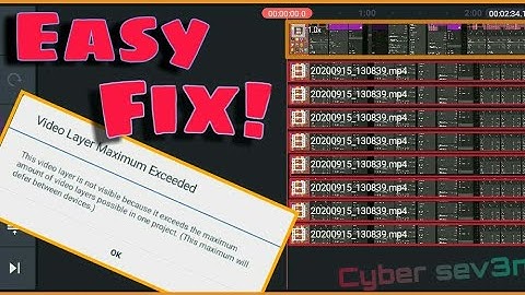 Video Layer Maximum Exceeded Solved in Kinemaster | Unlock Unlimited Video Layers✔️