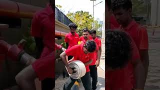🧑🏻‍🚒How to use hydrant hose⛑️ #fire #trending #india #safetyfirst #firefighter
