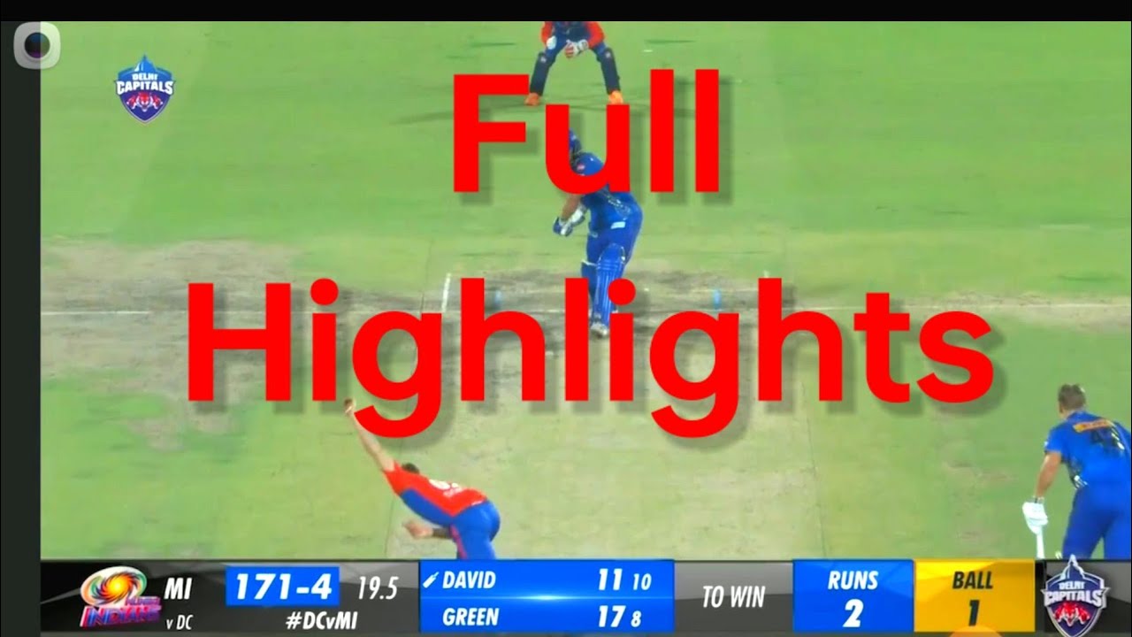 IPL 2023 Match 16 Delhi Vs Mumbai Match Full Highlights DC Vs MI ipl-2023-match-16-delhi-vs-mumbai-match-full-highlights-dc-vs-mi