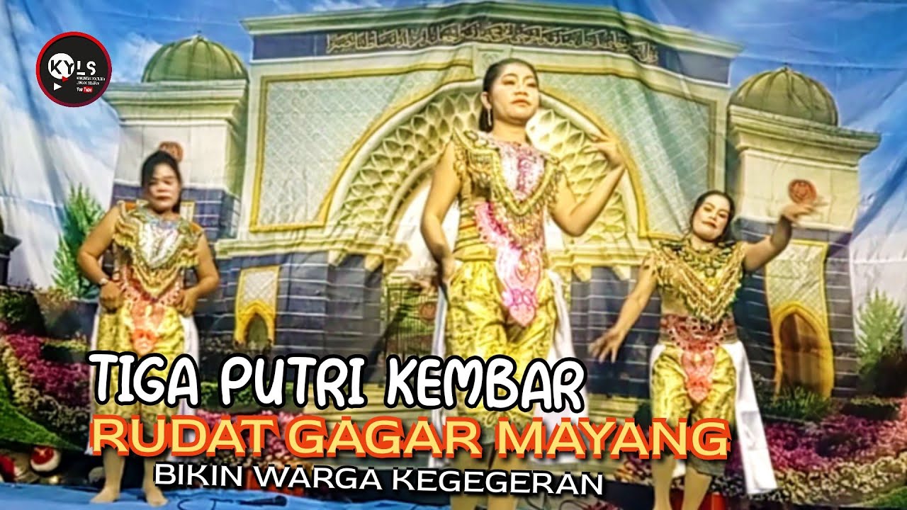 🥎TIGA PUTRI KEMBAR RUDAT GAGAR MAYANG SAAT LIVE DI TUNDAK BIKIN WARGA KEGEGERAN