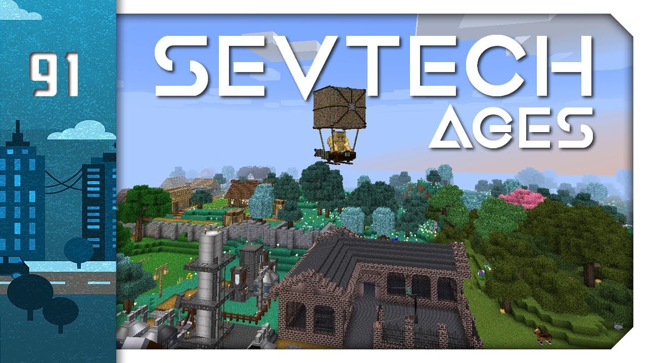 SevTech Ages ⏳ Neue Fabrikhallen für Zeppelin & Generator! || #91 ...